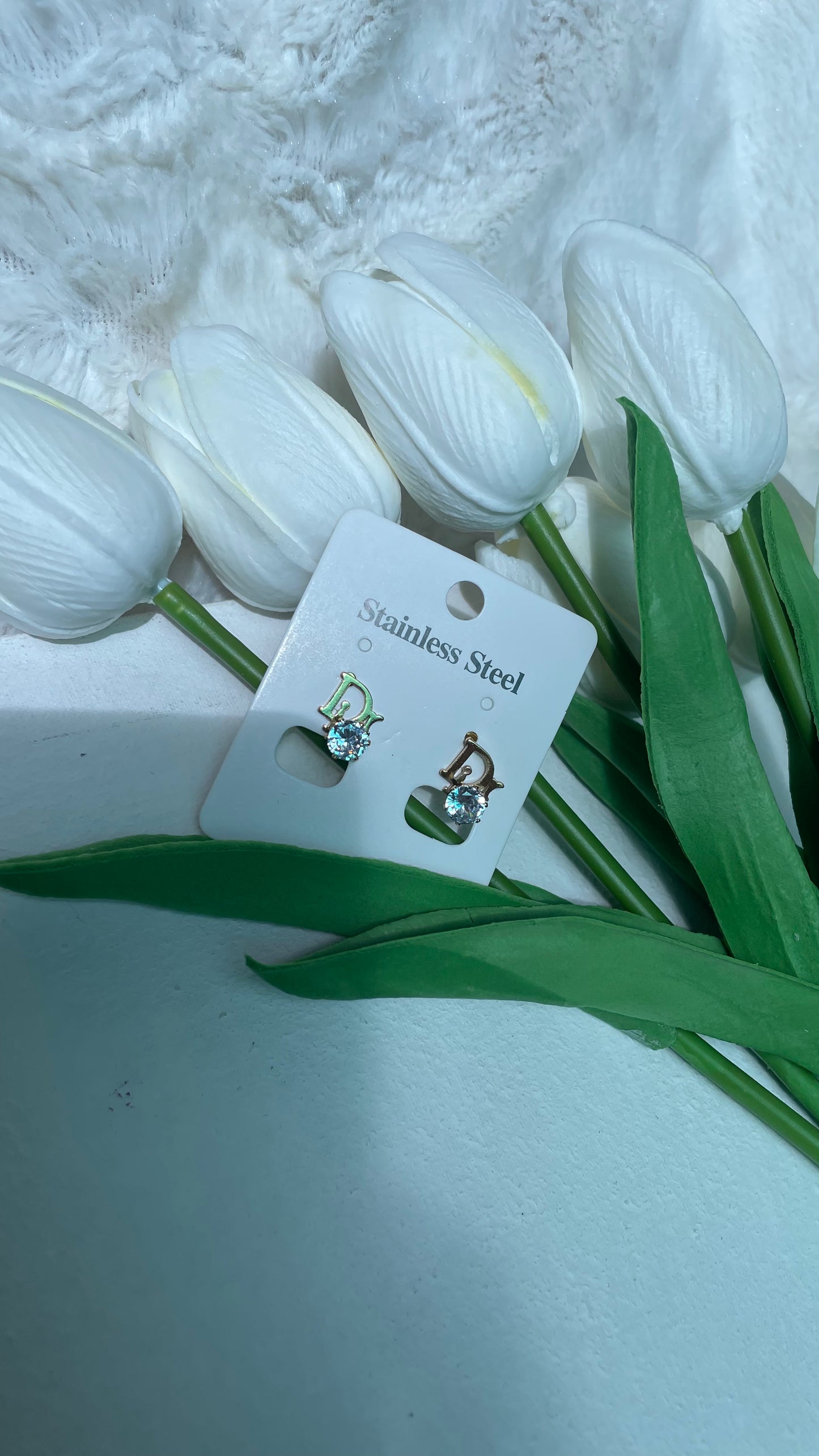 Dior style earring (stainless)