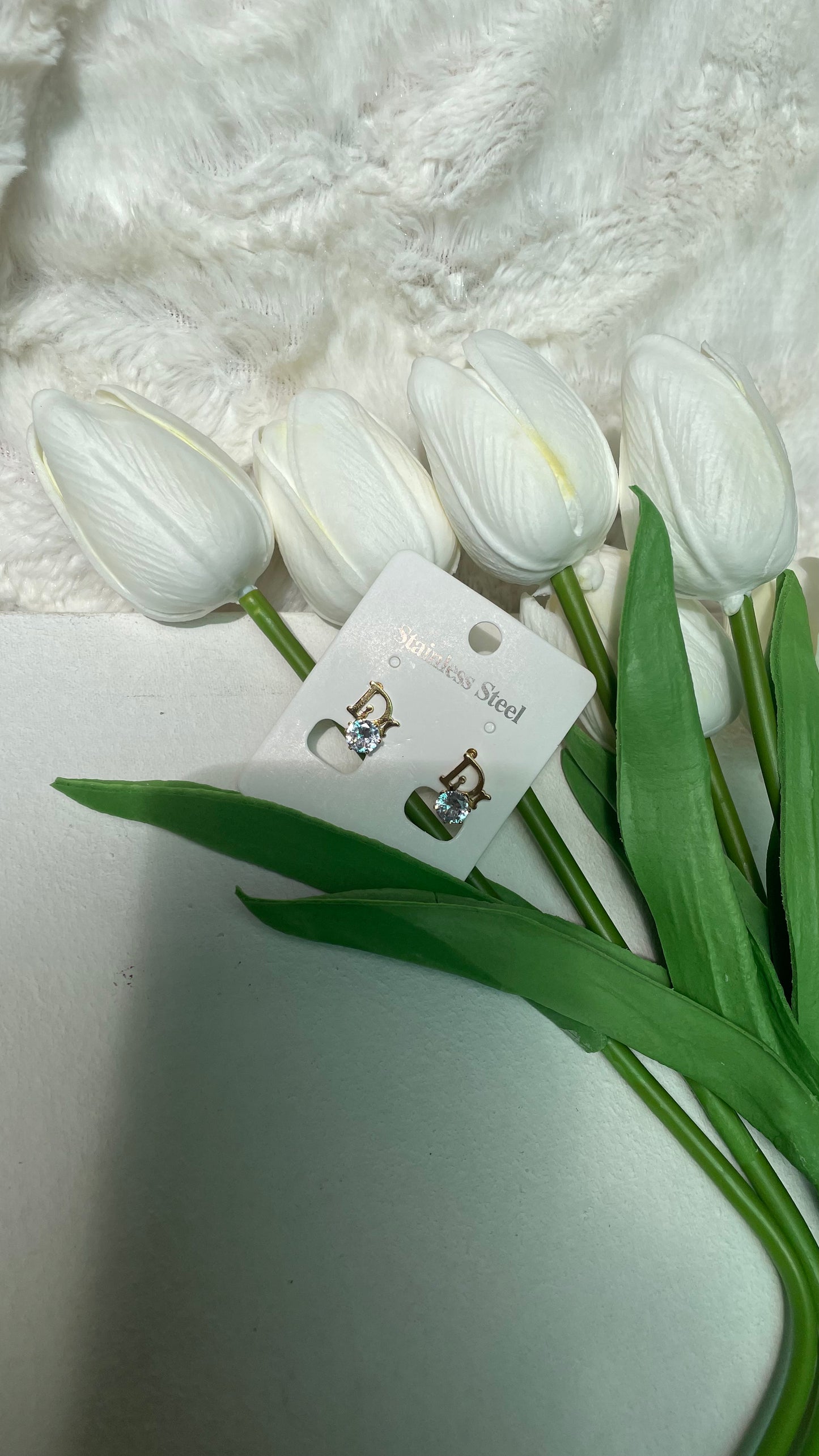 Dior style earring (stainless)