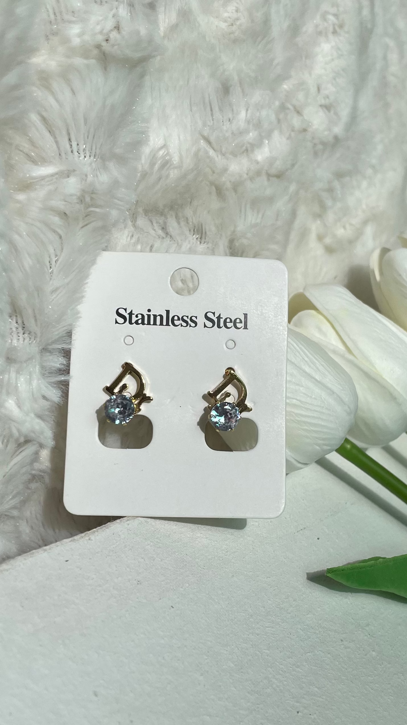 Dior style earring (stainless)
