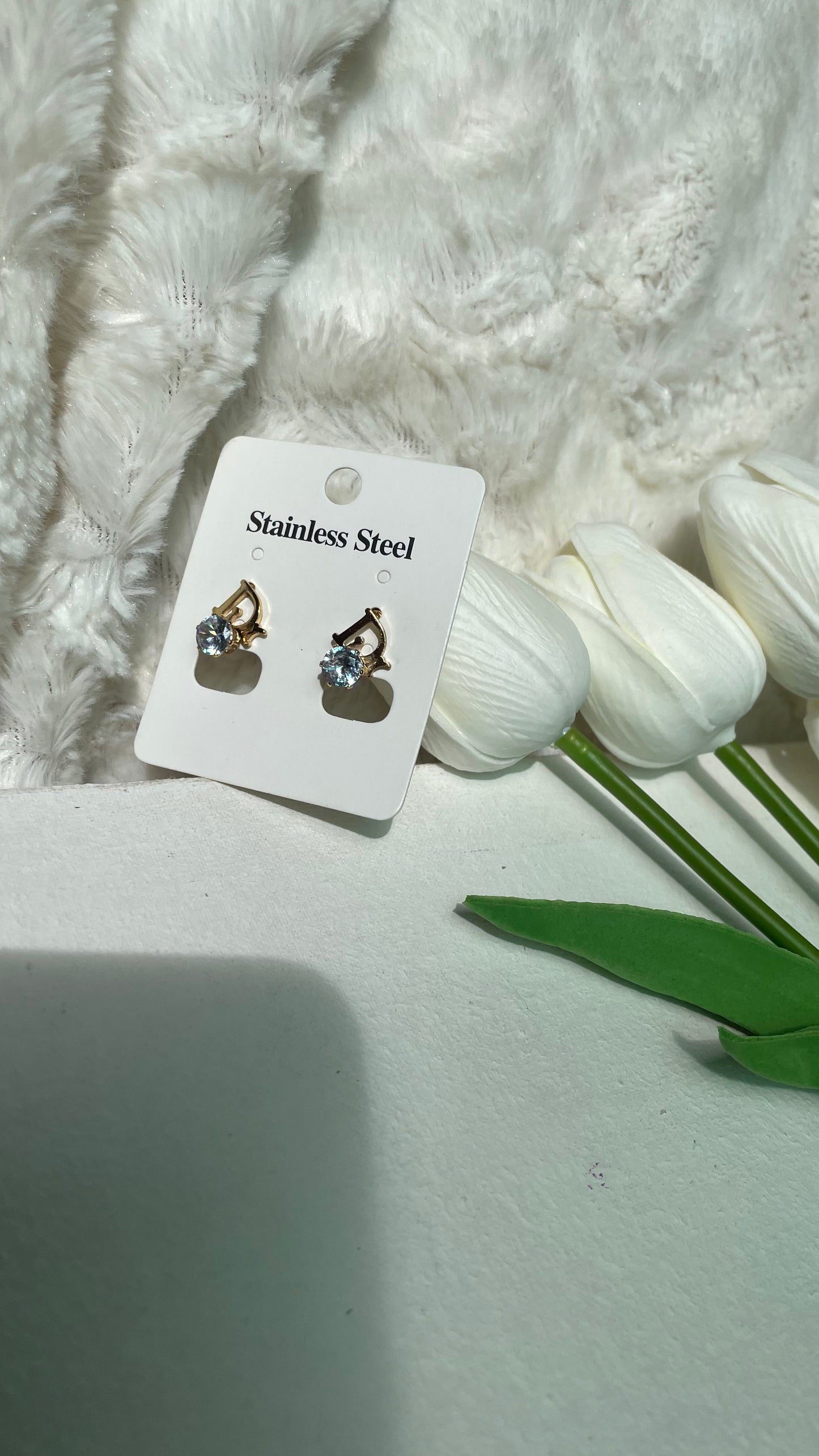 Dior style earring (stainless)
